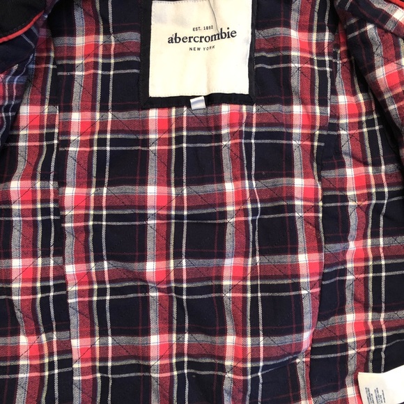 Girls  💕 Abercrombie navy quilted coat XL - Picture 3 of 6